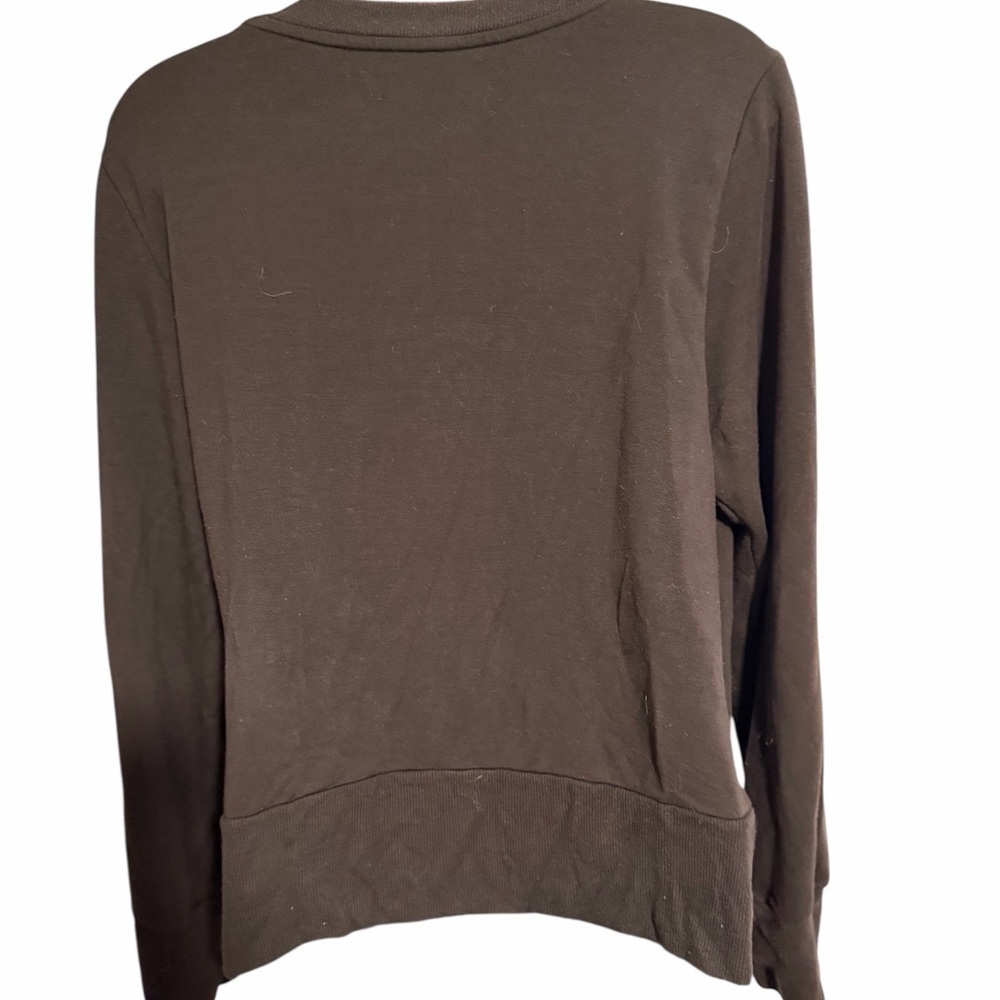 Athleta Black Women's V-Neck Wrap Blouse - Picture 3 of 7